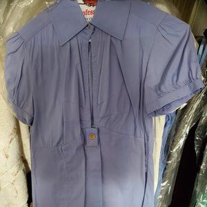 MODA International blue blouse SZ XS